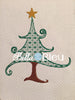 Christmas tree with star Motif Machine Embroidery Design