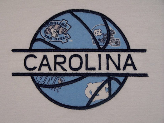 Split Basketball Ball Machine Applique Embroidery Design