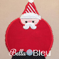 Christmas Santa Claus Ornament Machine Applique Design