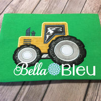 Farm Tractor Machine Applique Embroidery design