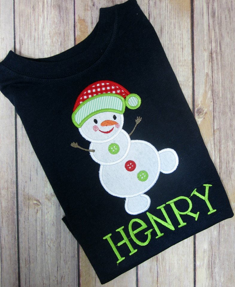 Silly Snowman Applique