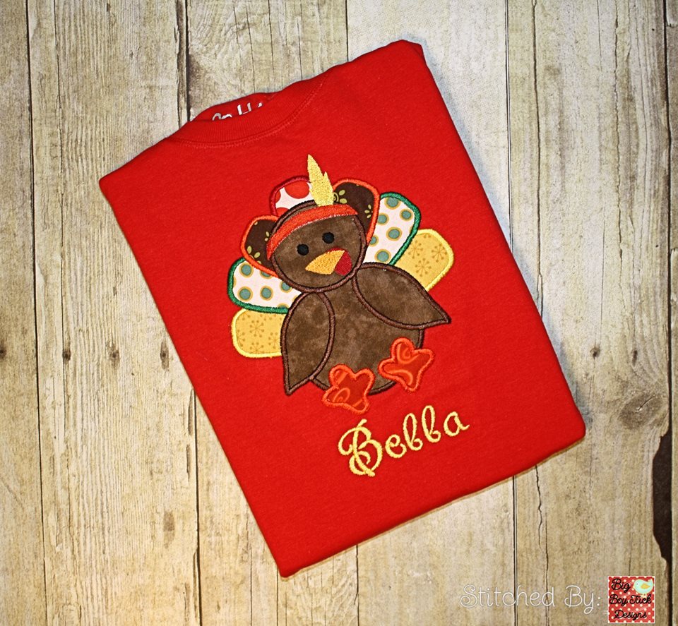 Thanksgiving Turkey Applique
