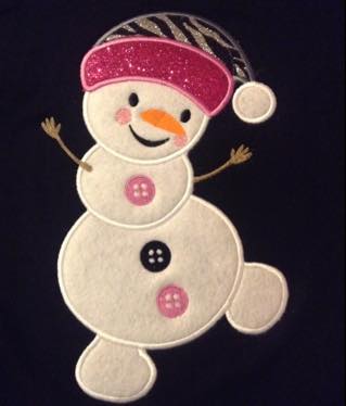 Silly Snowman Applique