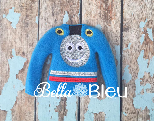 ITH In The hoop Elf "Inspired Thomas" Train Sweater Shirt Embroidery Design