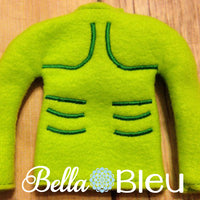 ITH In The Hoop Elf "Inspired Hulk" Sweater Shirt Embroidery Design