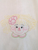 Rag Doll Colorwork bean stitch Embroidery Design