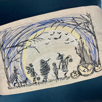 Halloween Scene Sky Scribble Sketchy