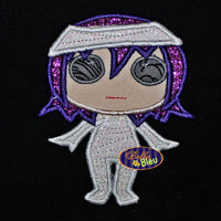 Halloween Zombie Mummy Girl Machine Applique Embroidery Design