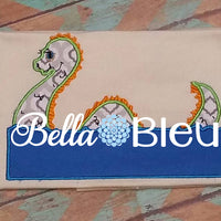 Nessie Sea Monster Machine Applique Embroidery Design Scotland