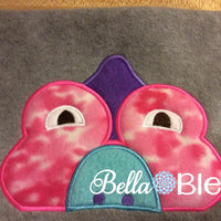 Dino Hooded Towel Topper Peeker Machine Applique Embroidery Designs or Tee