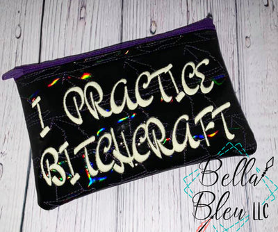ITH I practice Bitchcraft Witch stipple Zipper bag Wallet