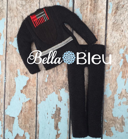 ITH In the hoop Elf "Inspired Darth Vader" Star Wars Sweater Shirt Embroidery design