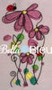 Sketchy Ladybug and Daisy Flowers Flower Floral Machine Embroidery Design