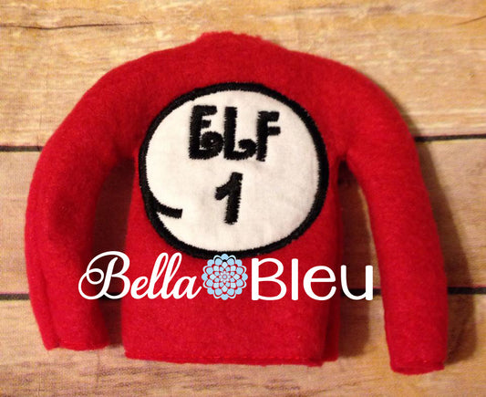 ITH In the Hoop Elf Inspired 1 One Sweater Shirt