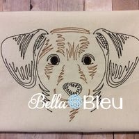 Cute Dachhund Quick Stich Colorwork Machine Embroidery Design