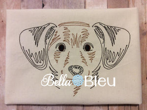 Cute Dachhund Quick Stich Colorwork Machine Embroidery Design