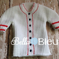 ITH In The Hoop Elf Baseball Jersey Sweater Shirt Embroidery Design