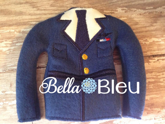 ITH In The Hoop Elf Military Air Force Sweater Shirt, Embroidery design