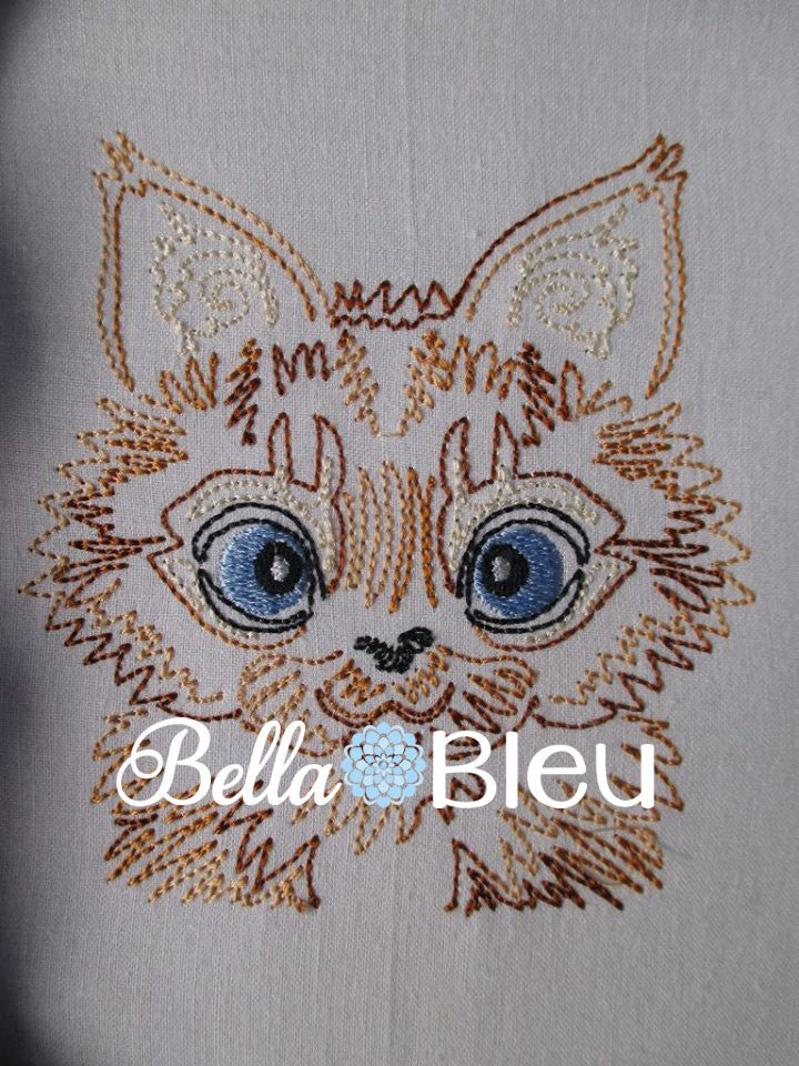 Kitty Cat #2 machine embroidery design