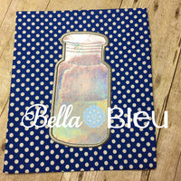 Kitchen Canning Jar Machine Embroidery Applique Design