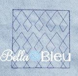 Stipple Diamond Argyle Quilt Quilting Stitch Machine Embroidery Design