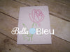 Beautiful Rose #1 machine embroidery design Colorwork Redwork Quick Stitch