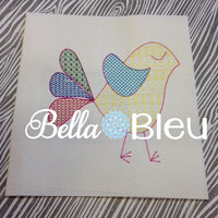 Motif Filled Bird Machine Embroidery Design