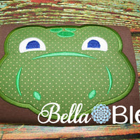 Applique Dinosaur Head Machine Embroidery Design