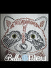 Raccoon Wild Animal machine Colorwork embroidery design