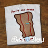 Bacon Applique Machine Embroidery Design perfect for Twins