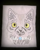 Kitty Cat #3 Adorable colorwork embroidery machine design