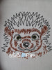 Porcupine Wild Animal machine colorwork embroidery design