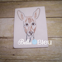 Kangaroo Animal machine colorwork embroidery design Wild Zoo Animal