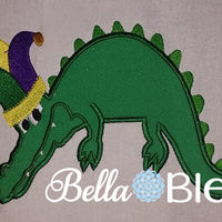 Mardi Gras Dragon Applique Embroidery Design