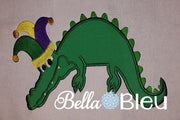 Mardi Gras Dragon Applique Embroidery Design