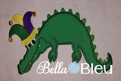Mardi Gras Dragon Applique Embroidery Design