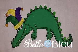 Mardi Gras Dragon Applique Embroidery Design