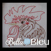 Beautiful Rooster #5 Machine Embroidery Colorwork Design