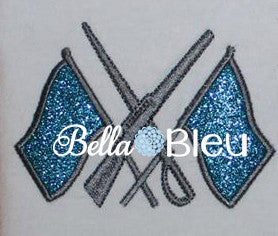 Color Guard Marching Band Machine Applique Embroidery Design