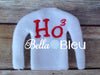 ITH In The Hoop Elf Ho Squared Sweater Shirt Embroidery Design