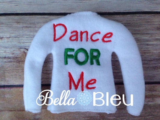 ITH In The Hoop Elf Dance for Me Sweater Shirt Embroidery Design