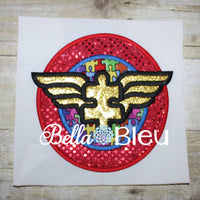 Super Hero Wonder Autism Machine Embroidery Applique Design Awareness