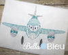 Redwork Colorwork Boys  Airplane Machine Embroidery Design