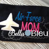 Airforce Military Mom Machine Applique Embroidery Design