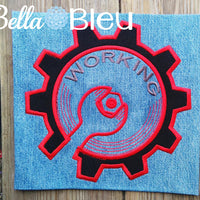 Applique Father's Day Mechanic Wrench Applique Embroidery Design