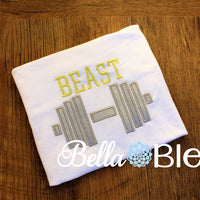 Applique Beast Weight Lighting Machine Embroidery Design