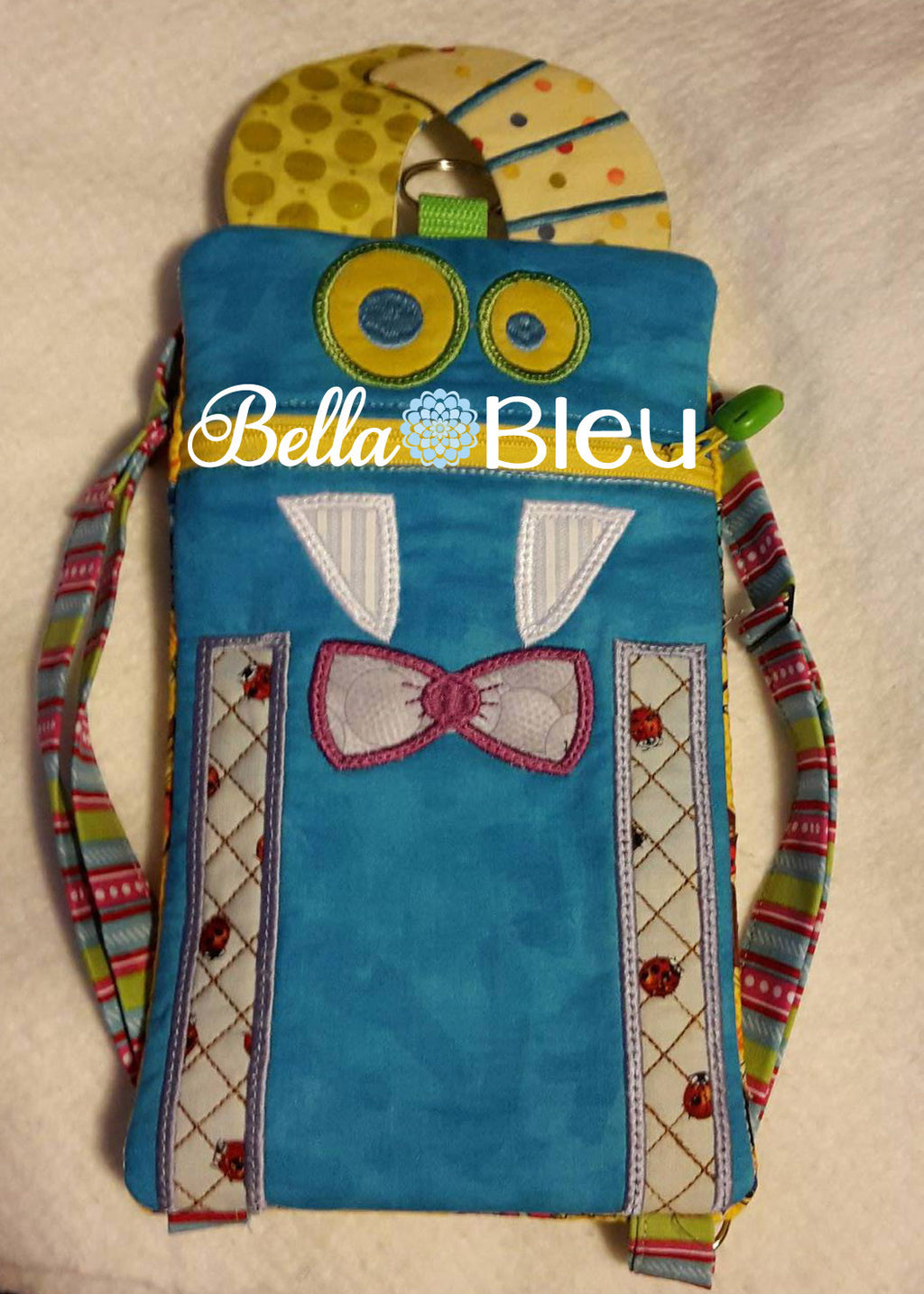 ITH In The hoop Monster bag, purse, backpack applique Machine Embroidery Design