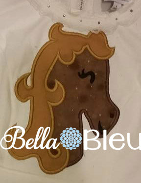Applique Beautiful Horse Machine Embroidery Design