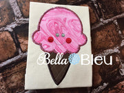 Kawaii Ice Cream Cone Fair Circus Applique Embroidery Designs