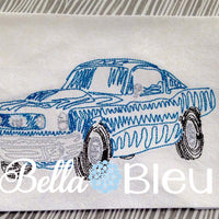 Mustang 1969 Muscle Car Bean Stitch